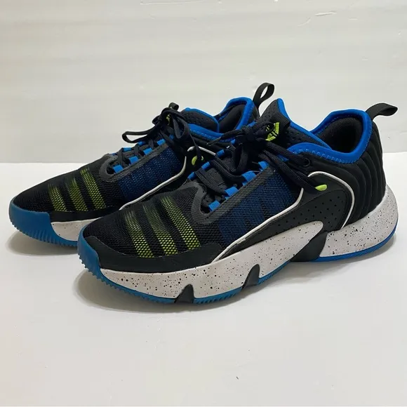 Adidas Trae Unlimited Black Lucid Blue Bird mens sneakers size 81/2