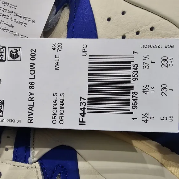 Adidas White and Blue Basketball Sneakers