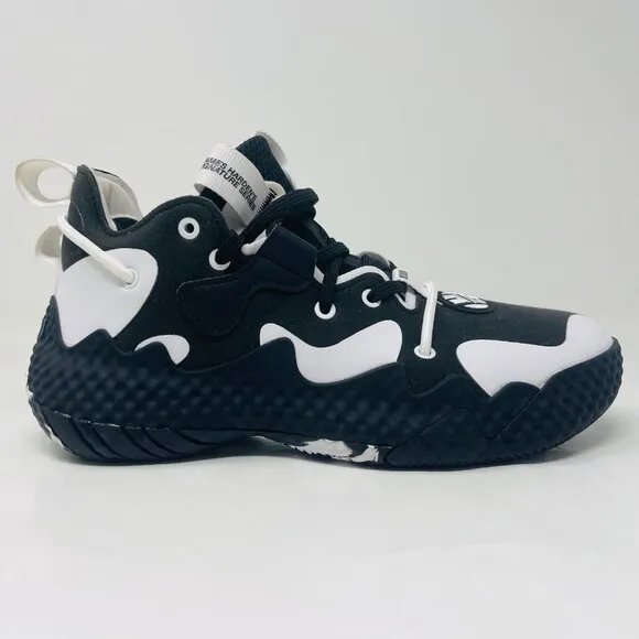 adidas Youth Harden Vol. 6 Black White GV8775 Basketball Shoes Sneakers Size 4.5