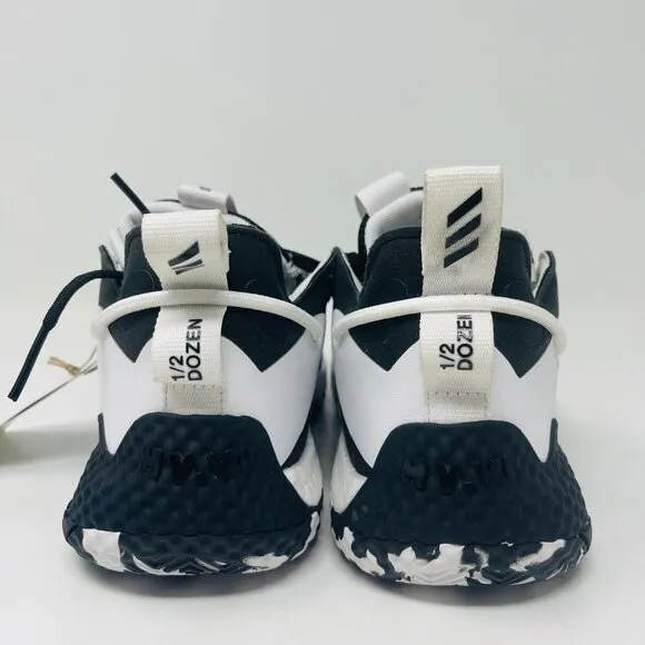 adidas Youth Harden Vol. 6 Black White GV8775 Basketball Shoes Sneakers Size 4.5