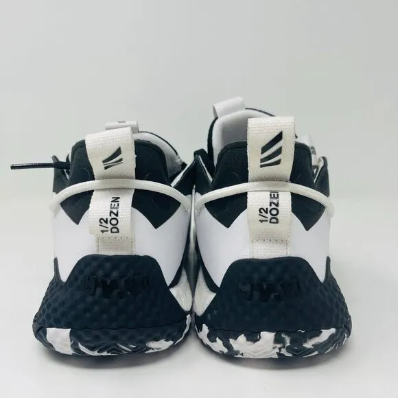 adidas Youth Harden Vol. 6 Black White GV8775 Basketball Shoes Sneakers Size 4.5