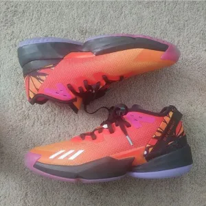Adidas D.O.N. Issue 4 Day Of The Dead Orange Men Basketball Sneakers Size 13.5