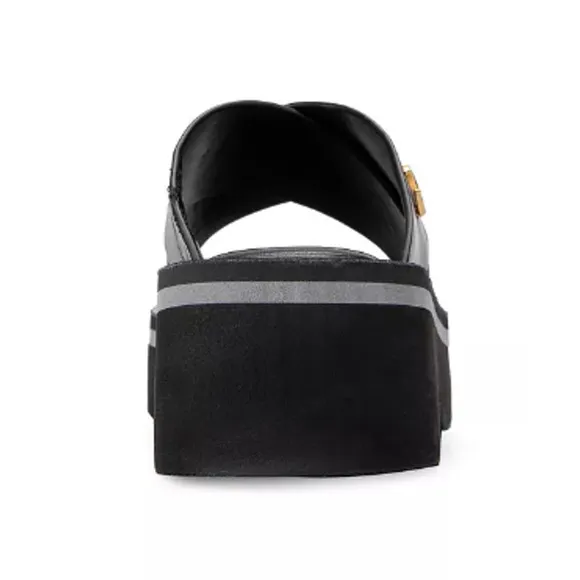 Aerosoles Women's Charlie Slide Sandal, Black, 5