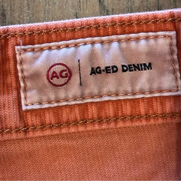 AG ADRIANO GOLDSCHMIED Cinnamon Corduroy Alexxis Short,size 31R,High Rise Wedgie
