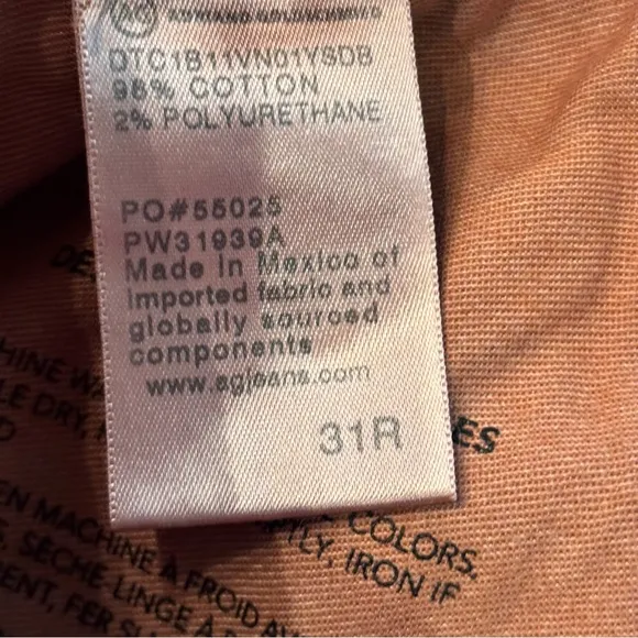 AG ADRIANO GOLDSCHMIED Cinnamon Corduroy Alexxis Short,size 31R,High Rise Wedgie