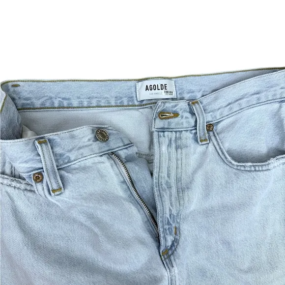 AGOLDE Astrid Slice Denim Maxi Skirt in Fragment Size 26
