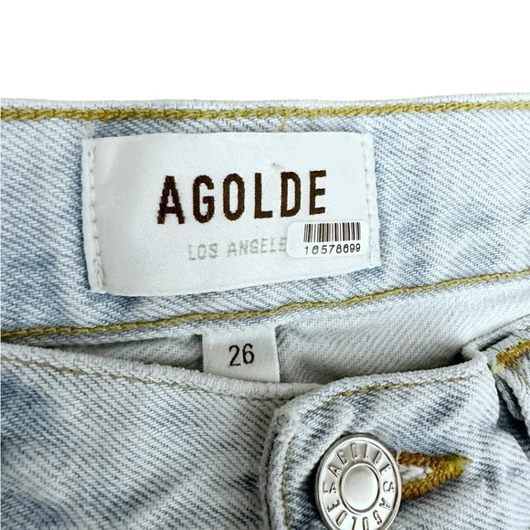 AGOLDE Astrid Slice Denim Maxi Skirt in Fragment Size 26