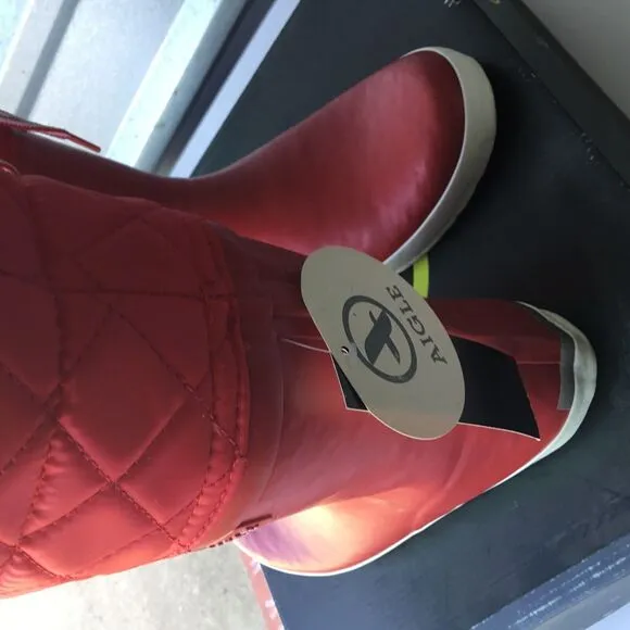 Aigle Giboulee RougeBlanc Size 4.5