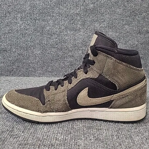 Air Jordan 1 Mid Olive Women's Basketball Sneakers BQ6472-030 Shoe Size 8.5W/7M