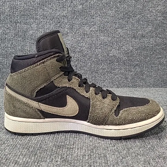 Air Jordan 1 Mid Olive Women's Basketball Sneakers BQ6472-030 Shoe Size 8.5W/7M