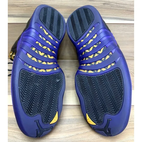 Air Jordan 12 Retro CT8013-057 Mens Sneakers Sz 13 Black Purple Basketball Shoes