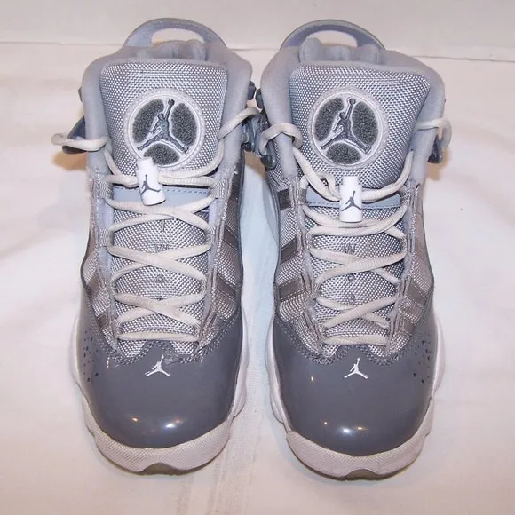 AIR JORDAN 6 RINGS GS COOL BASKETBALL SNEAKERS 6Y
