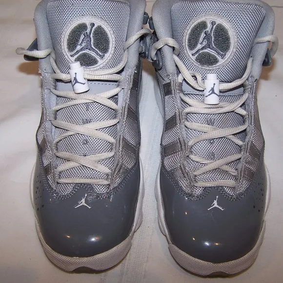 AIR JORDAN 6 RINGS GS COOL BASKETBALL SNEAKERS 6Y