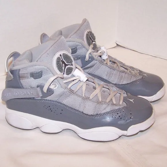 AIR JORDAN 6 RINGS GS COOL BASKETBALL SNEAKERS 6Y