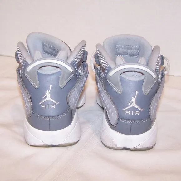 AIR JORDAN 6 RINGS GS COOL BASKETBALL SNEAKERS 6Y