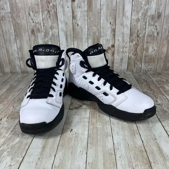 Air Jordan 6 Rings White‎ Black Basketball Sneakers Musical Size 9.5 dc7330 100