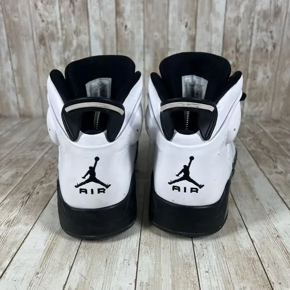 Air Jordan 6 Rings White‎ Black Basketball Sneakers Musical Size 9.5 dc7330 100