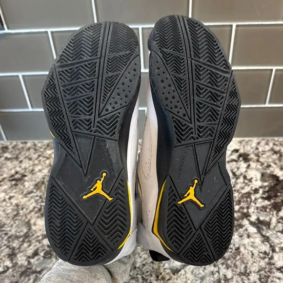 Air Jordan White and Yellow Sneakers