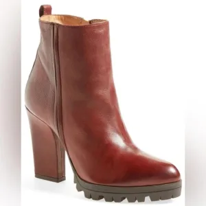 Alberto Fermani Womens Vervelli Lug Sole Leather Ankle Booties Chunky Sz 39 (9)
