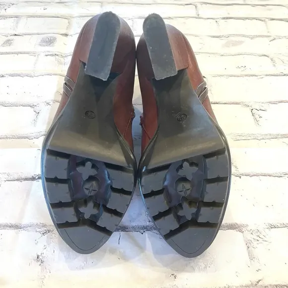Alberto Fermani Womens Vervelli Lug Sole Leather Ankle Booties Chunky Sz 39 (9)