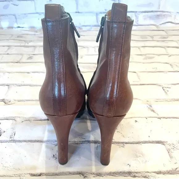 Alberto Fermani Womens Vervelli Lug Sole Leather Ankle Booties Chunky Sz 39 (9)