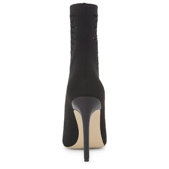 Aldo Black Pointed Toe Sock Boots / NWOT / Size 9  / Item# 1-26999