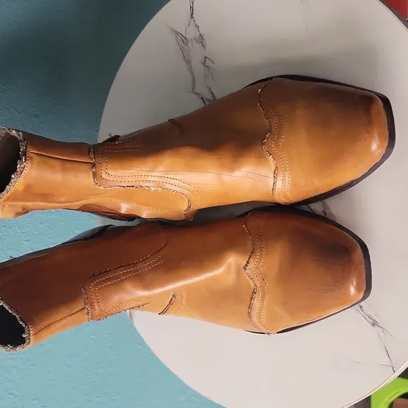 Aldo Brown and Tan men's ankle Boots with Smooth Leather and Pointed Toe