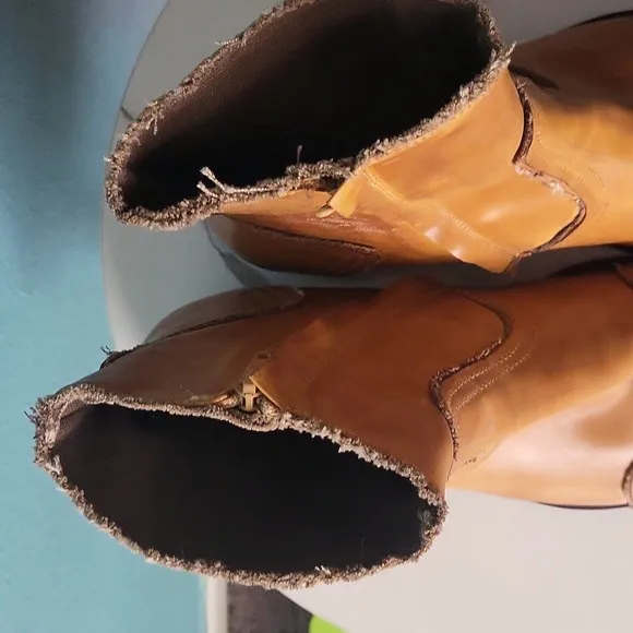 Aldo Brown and Tan men's ankle Boots with Smooth Leather and Pointed Toe