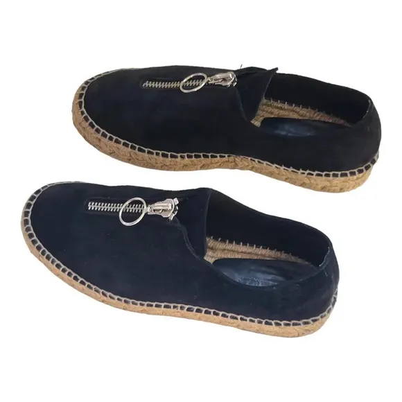 Alexander Wang Womens Espadrille Loafers Devon Zip Sneakers Size EU 39 US 8.5