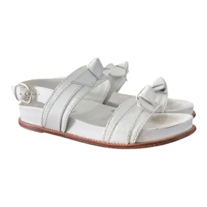 Alexandre Birman Clarita Sport Sandal White  Leather US Size 7.5 EU 38.5
