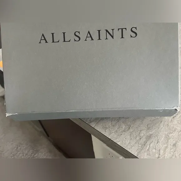 All Saints Billie snake Embossed print Ankle Boots size 10 nwt