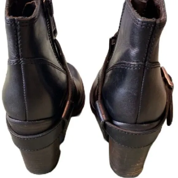 ALL SAINTS Chunky Strap Moto Ankle Boots