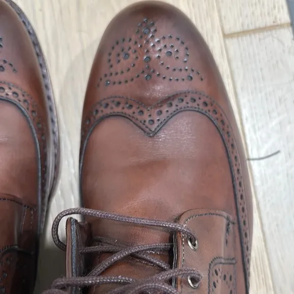 Allen Edmonds Brown Brogue Leather Boots