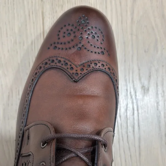 Allen Edmonds Brown Brogue Leather Boots
