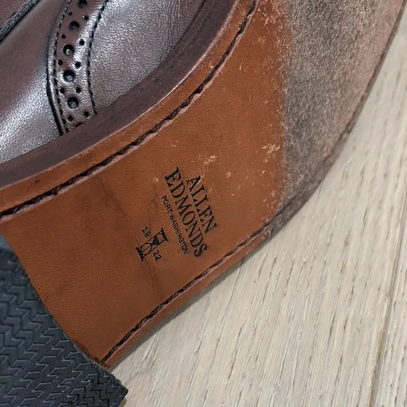 Allen Edmonds Brown Brogue Leather Boots