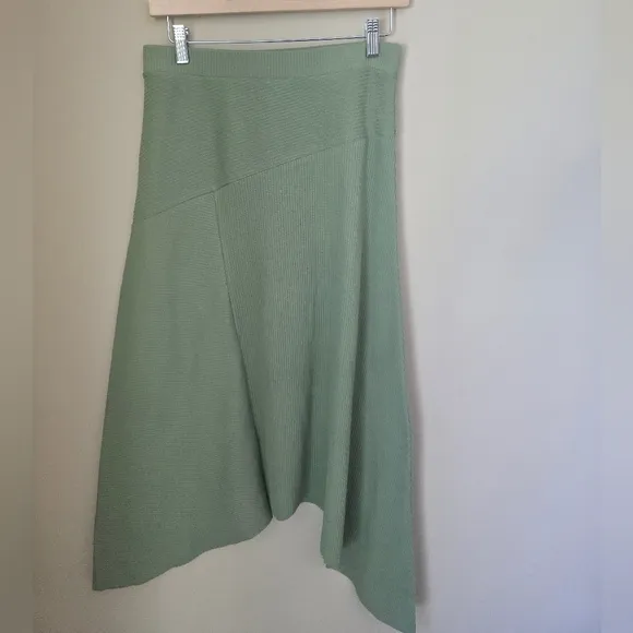 ALLSAINTS Gia Asymmetric Ribbed Skirt