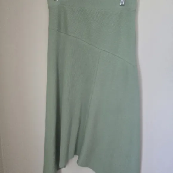 ALLSAINTS Gia Asymmetric Ribbed Skirt