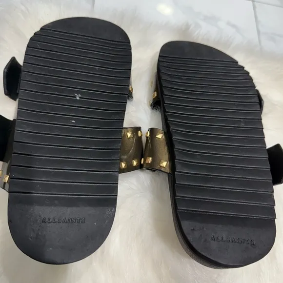 AllSaints Studded Slide Sandals - Women’s Size 10 - Trendy &amp; Comfortable