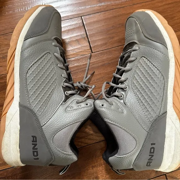 And1 Men Size 13 Gray Athletic Basketball Shoes Sneakers #28802104
