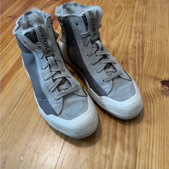 ANDIA FORA Leather Skater Sneakers Made in Italy EUR 38 US 7