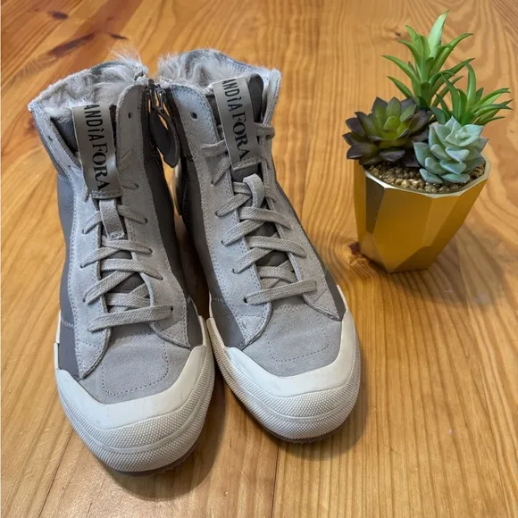 ANDIA FORA Leather Skater Sneakers Made in Italy EUR 38 US 7