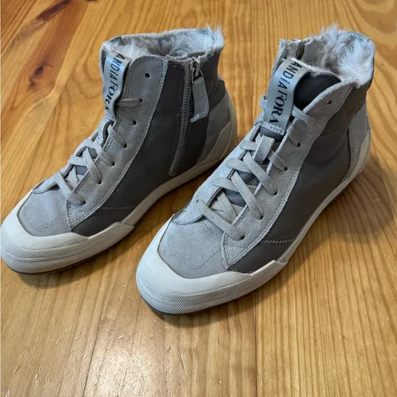 ANDIA FORA Leather Skater Sneakers Made in Italy EUR 38 US 7