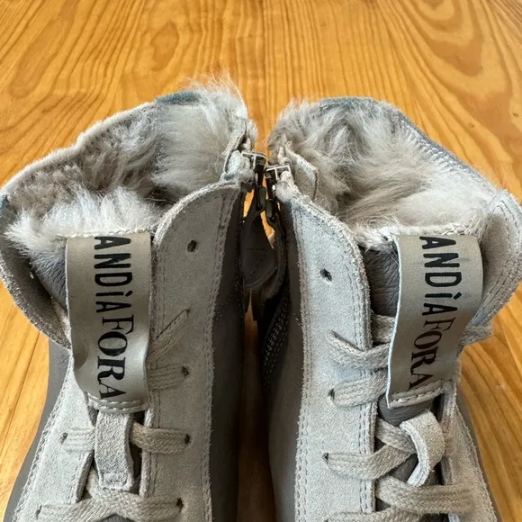 ANDIA FORA Leather Skater Sneakers Made in Italy EUR 38 US 7