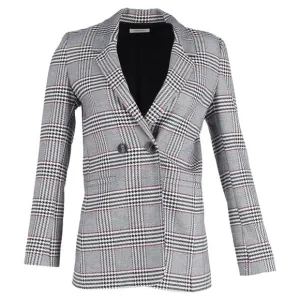 Anine Bing Madeleine Blazer in Grey Wool