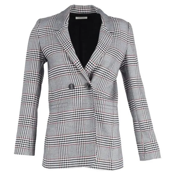 Anine Bing Madeleine Blazer in Grey Wool