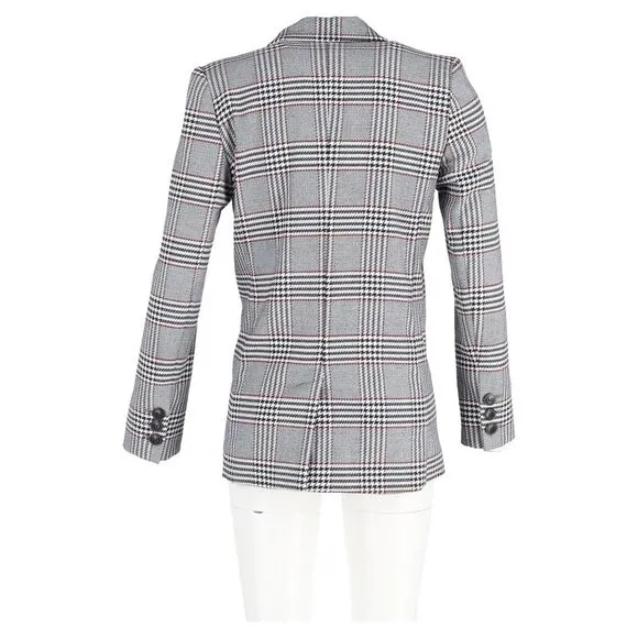 Anine Bing Madeleine Blazer in Grey Wool