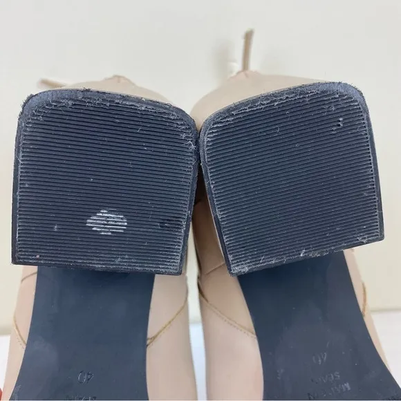 Anthropologie Angel Alarcon Ankle Boots Size US 9, Taupe Back Zipper Chunky Heel