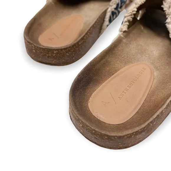 Anthropologie | Callie Criss Cross Slide Sandals