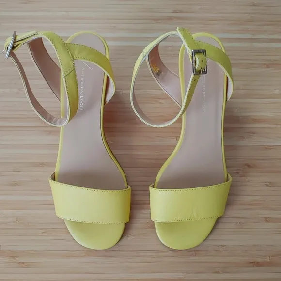 Anthropologie Elizabeth Cork-Heeled Sandals