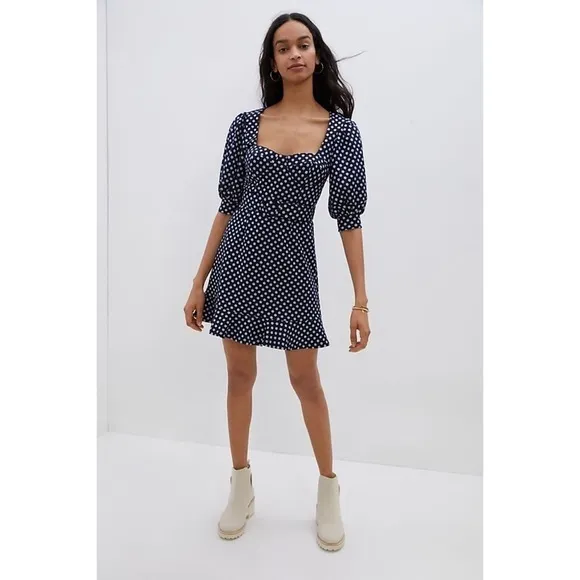 Anthropologie Hutch Jenessa Polka Dot Mini Dress